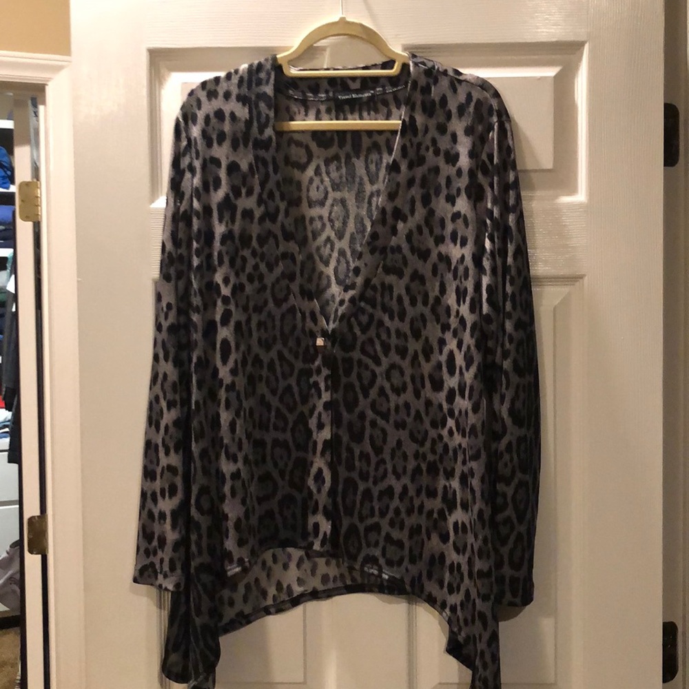 Travel Elements one button lightweight cardigan